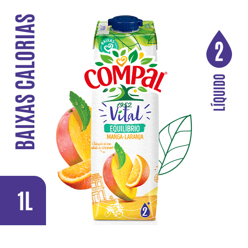 COMPAL VITAL EQ. MANGA/LARANJA 12x1L